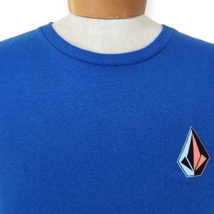 VOLCOM T-SHIRT ICONIC STONE LONG SLEEVE SHIRT BLUE